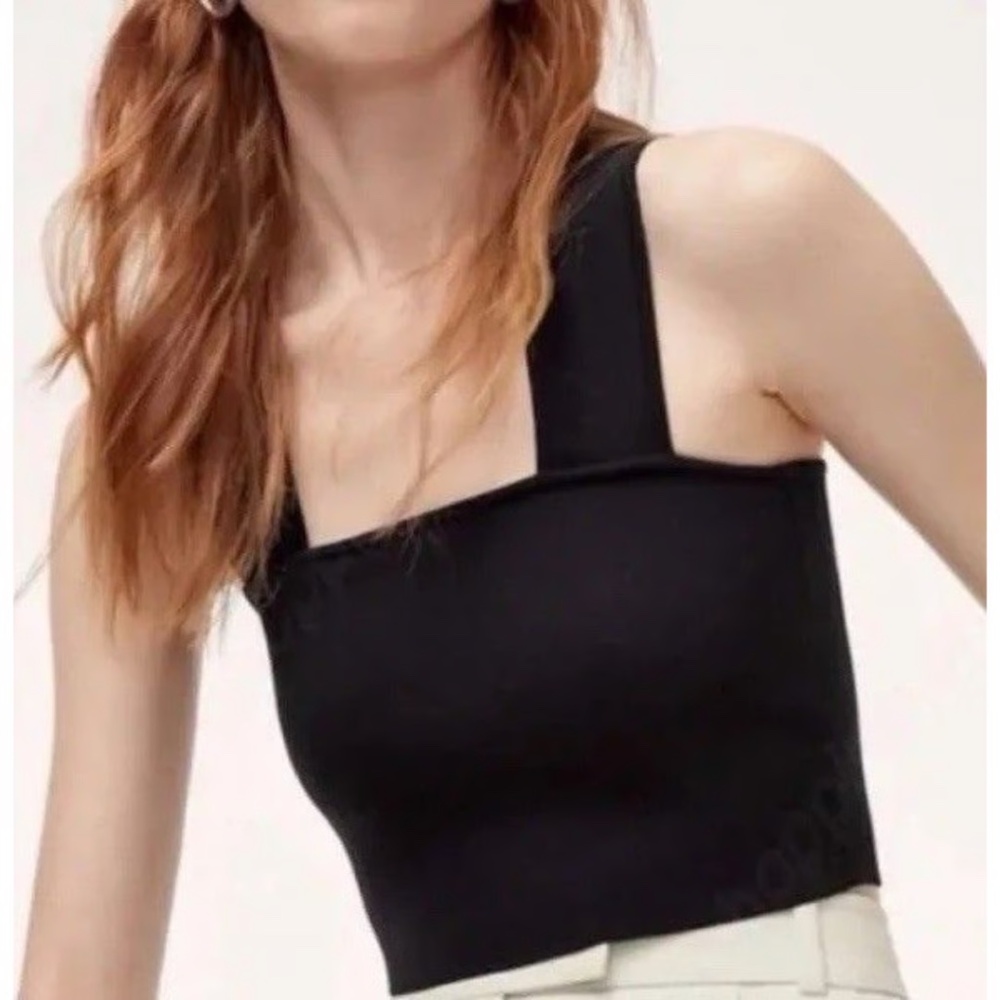 Aritzia Babaton Torsten Knit Top in Black